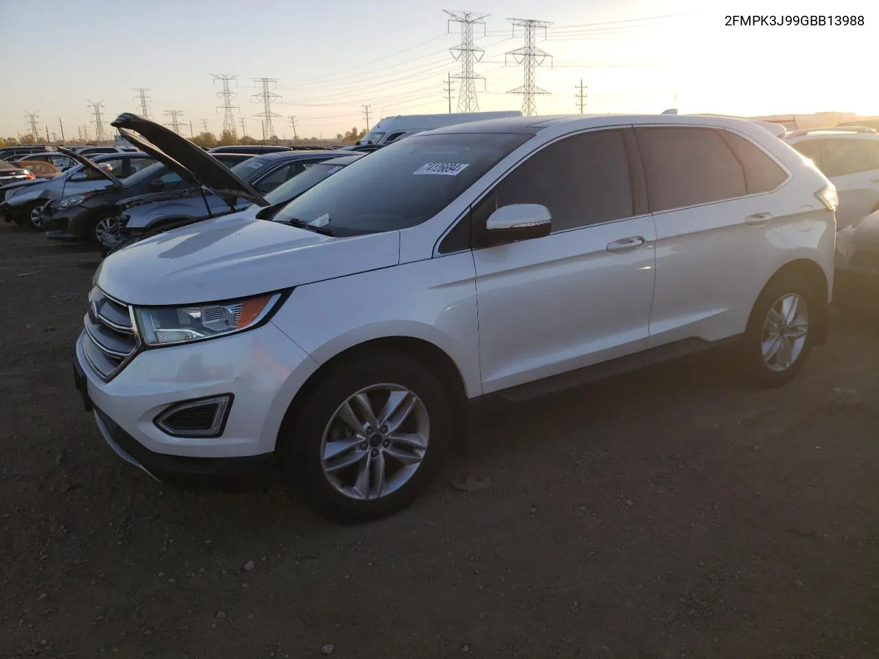 2016 Ford Edge Sel VIN: 2FMPK3J99GBB13988 Lot: 74126694