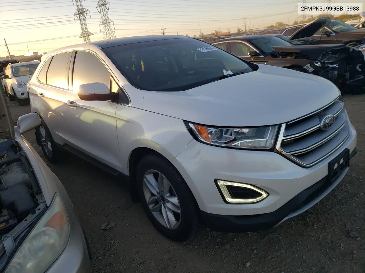 2016 Ford Edge Sel VIN: 2FMPK3J99GBB13988 Lot: 74126694