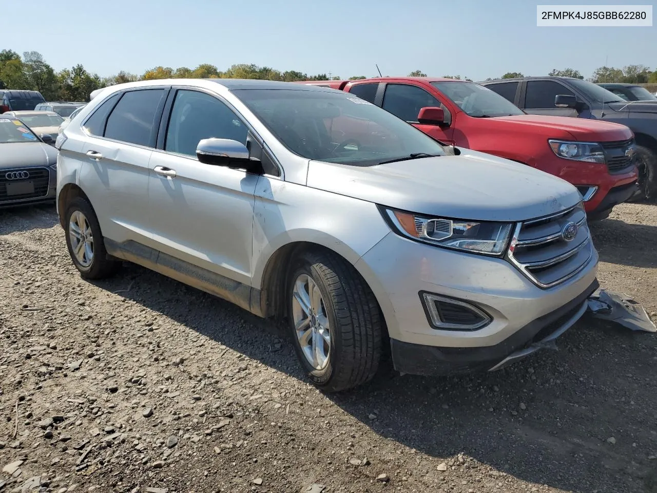 2016 Ford Edge Sel VIN: 2FMPK4J85GBB62280 Lot: 74174744