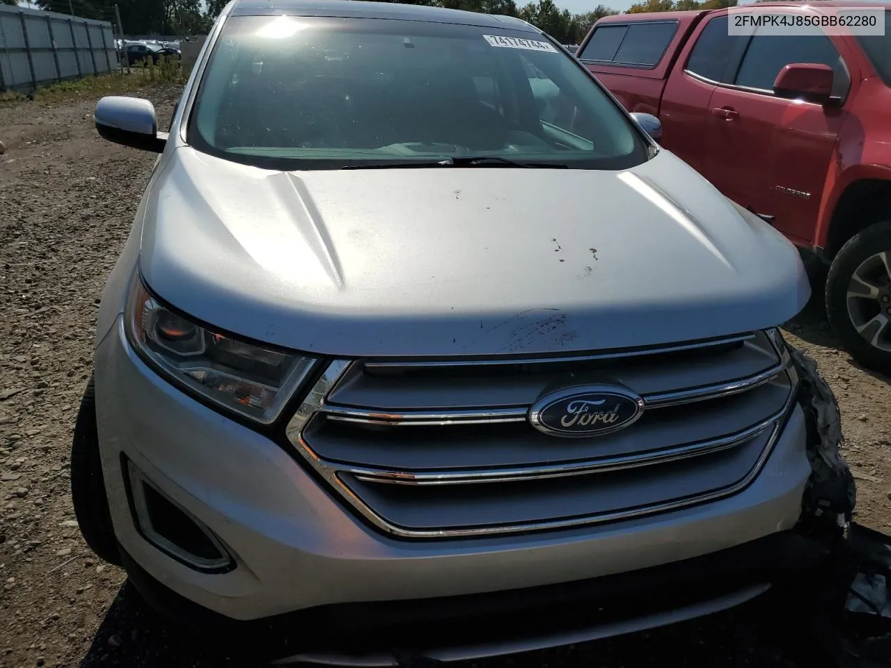 2016 Ford Edge Sel VIN: 2FMPK4J85GBB62280 Lot: 74174744