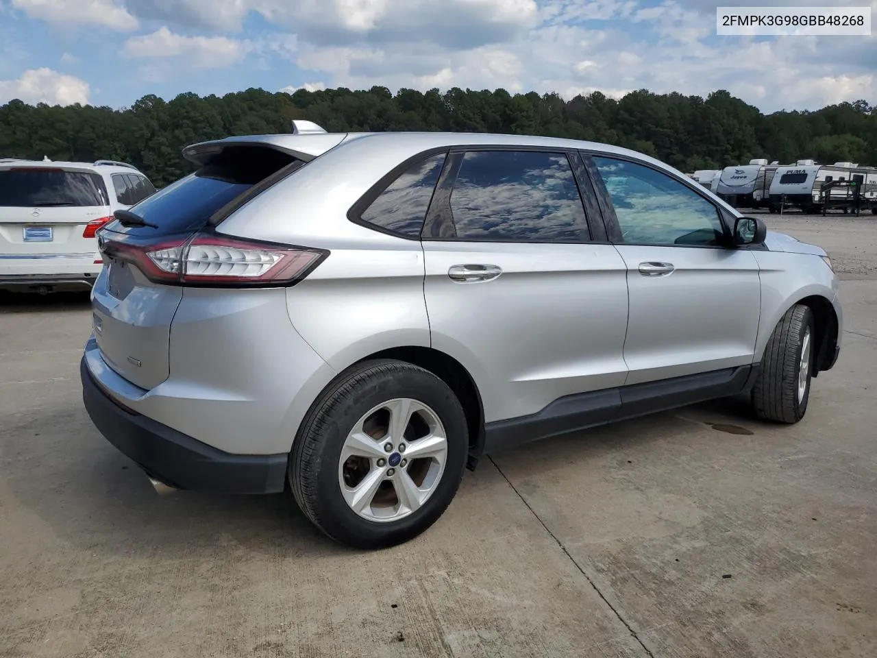 2016 Ford Edge Se VIN: 2FMPK3G98GBB48268 Lot: 74544184