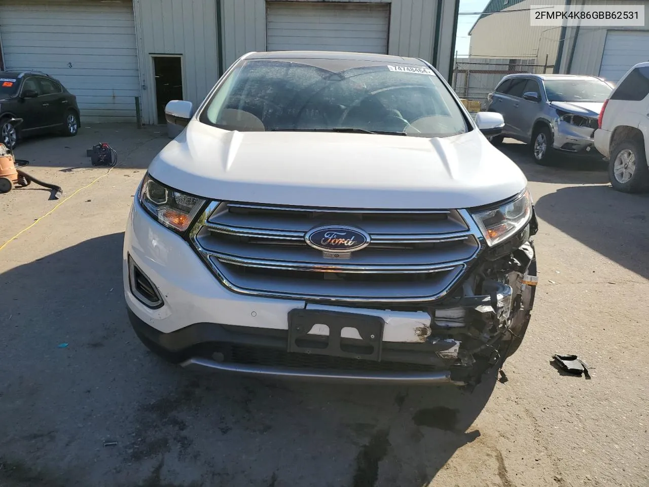 2016 Ford Edge Titanium VIN: 2FMPK4K86GBB62531 Lot: 74748464