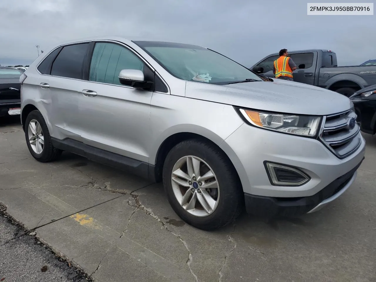 2016 Ford Edge Sel VIN: 2FMPK3J95GBB70916 Lot: 75097454