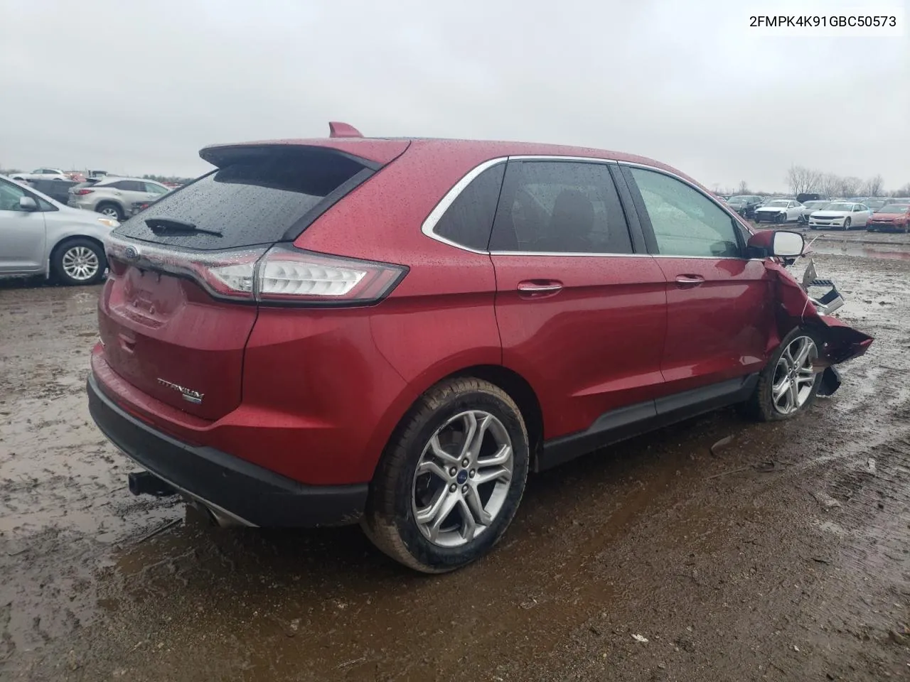 2016 Ford Edge Titanium VIN: 2FMPK4K91GBC50573 Lot: 75433514