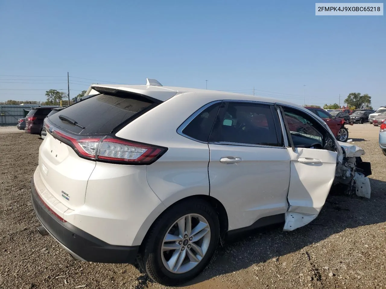 2016 Ford Edge Sel VIN: 2FMPK4J9XGBC65218 Lot: 75438284