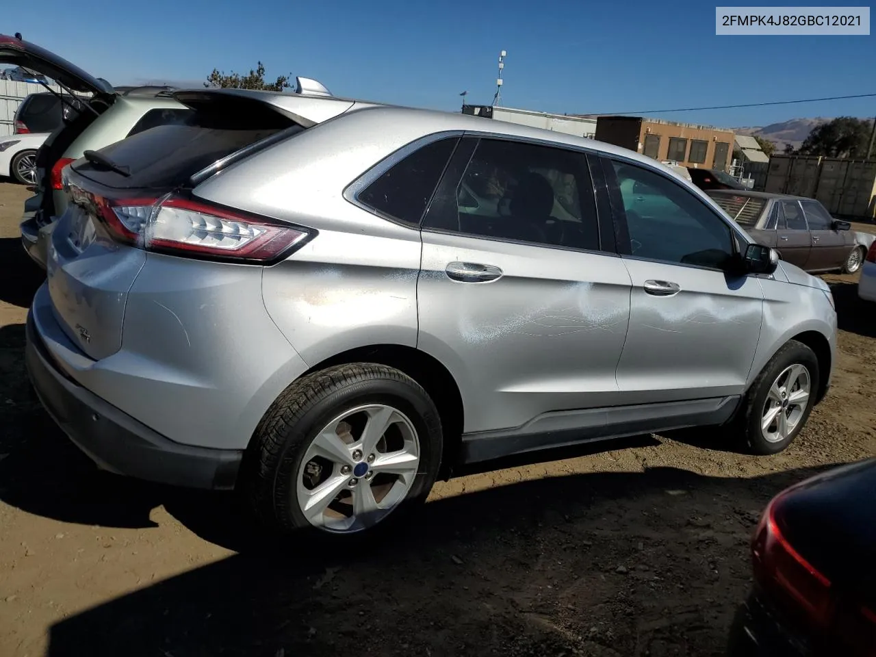 2016 Ford Edge Sel VIN: 2FMPK4J82GBC12021 Lot: 75462154