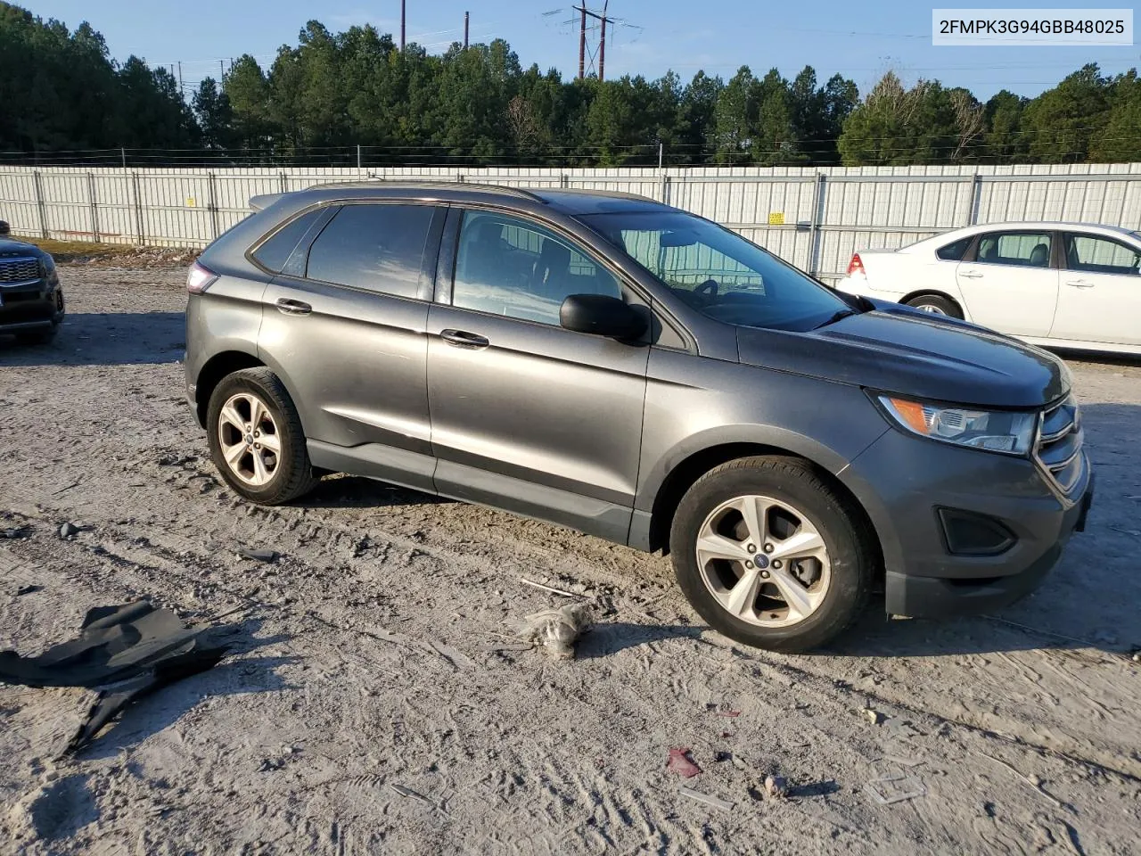 2016 Ford Edge Se VIN: 2FMPK3G94GBB48025 Lot: 75651044