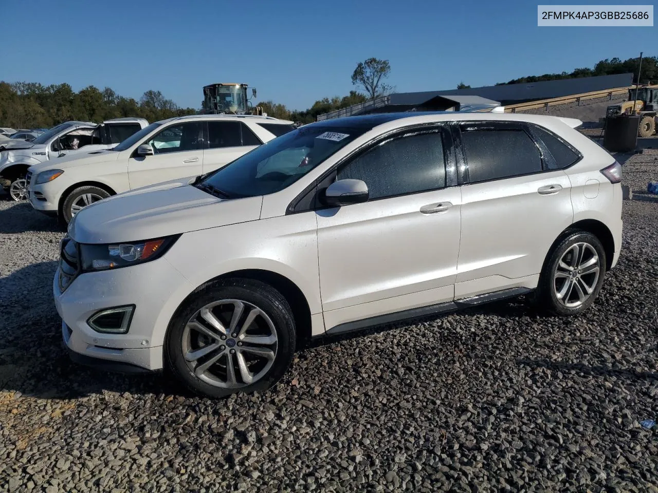 2016 Ford Edge Sport VIN: 2FMPK4AP3GBB25686 Lot: 75655114