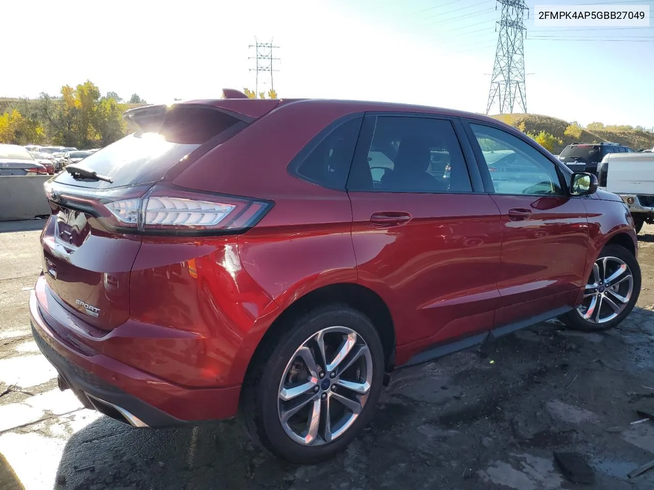 2016 Ford Edge Sport VIN: 2FMPK4AP5GBB27049 Lot: 75667834