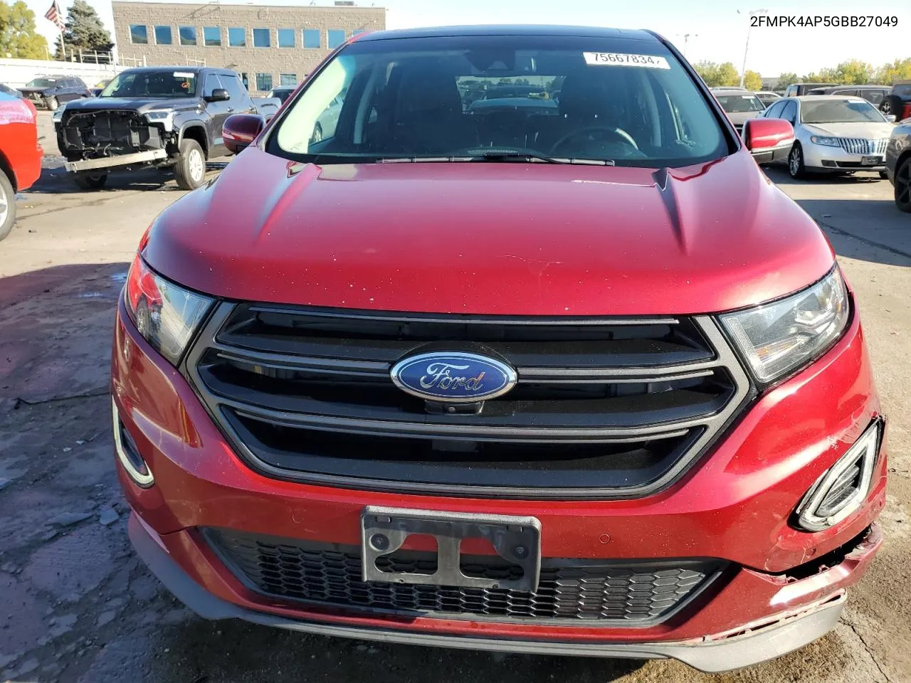 2016 Ford Edge Sport VIN: 2FMPK4AP5GBB27049 Lot: 75667834