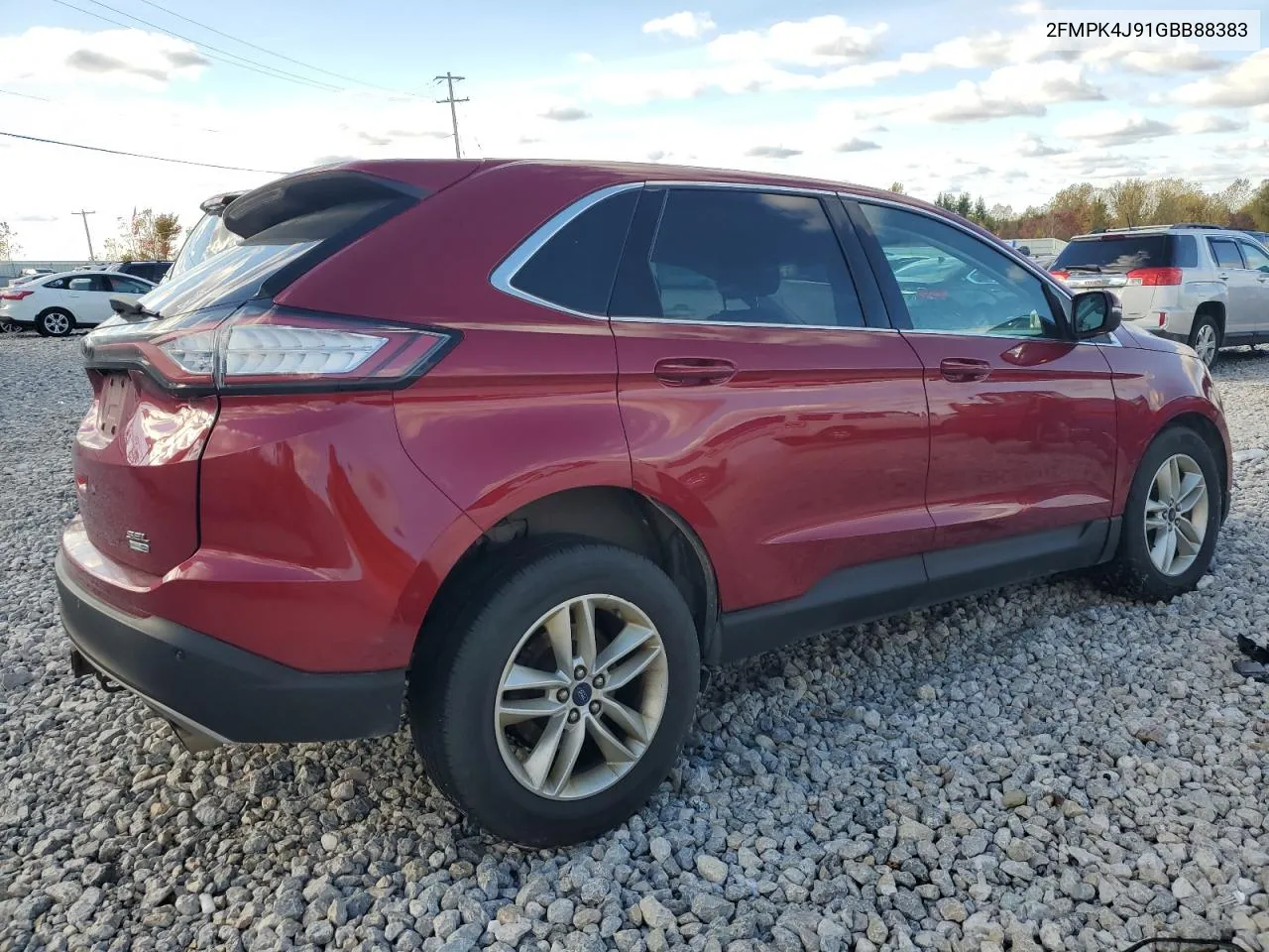 2016 Ford Edge Sel VIN: 2FMPK4J91GBB88383 Lot: 75843984