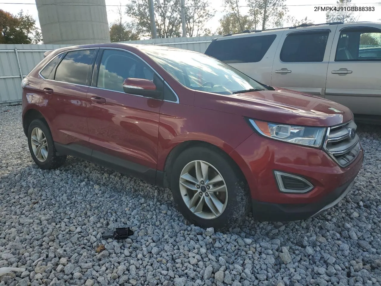 2016 Ford Edge Sel VIN: 2FMPK4J91GBB88383 Lot: 75843984