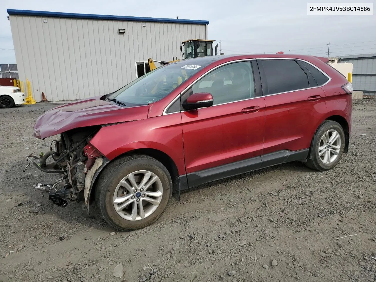 2016 Ford Edge Sel VIN: 2FMPK4J95GBC14886 Lot: 75911684