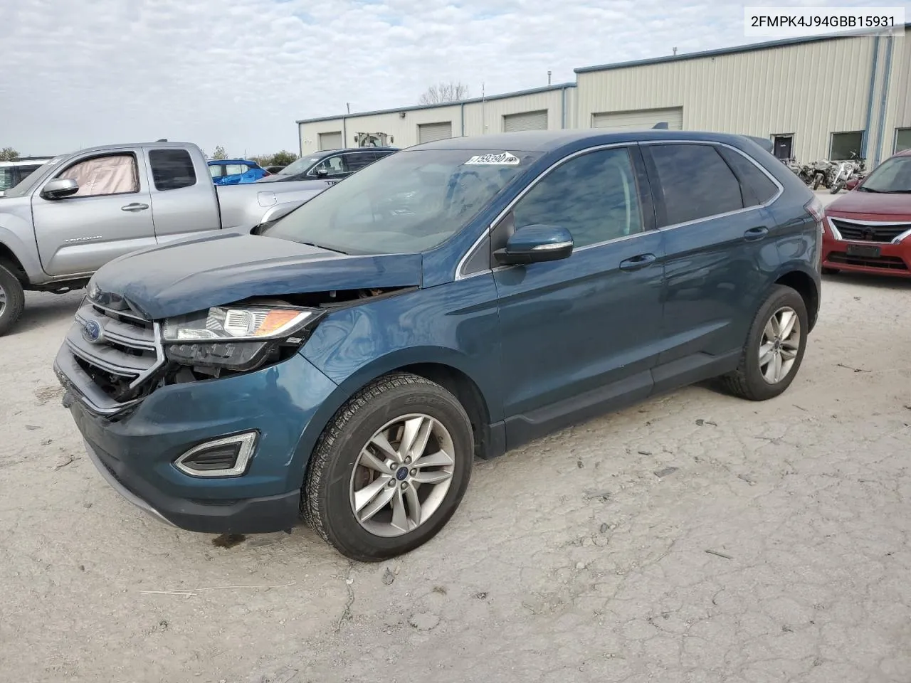 2016 Ford Edge Sel VIN: 2FMPK4J94GBB15931 Lot: 75939014