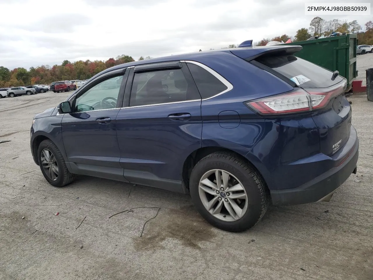 2016 Ford Edge Sel VIN: 2FMPK4J98GBB50939 Lot: 76078604