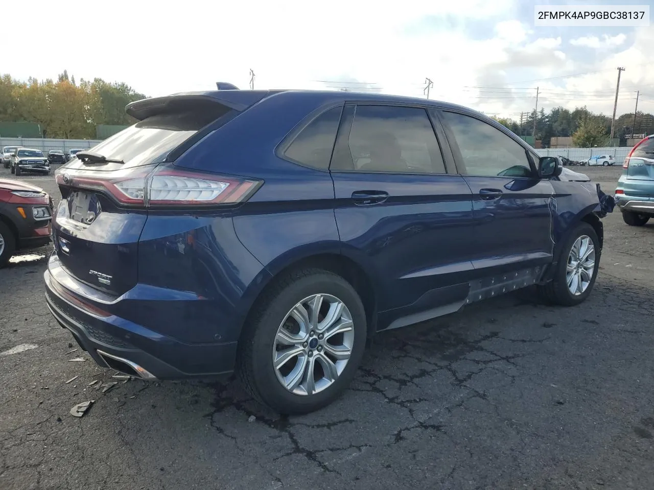 2016 Ford Edge Sport VIN: 2FMPK4AP9GBC38137 Lot: 76101204