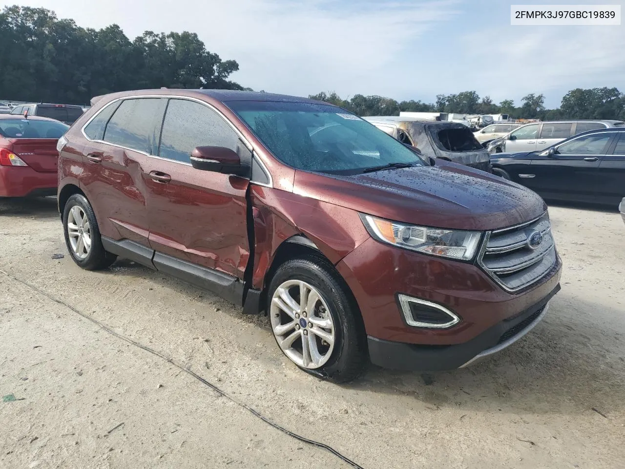 2016 Ford Edge Sel VIN: 2FMPK3J97GBC19839 Lot: 76262324