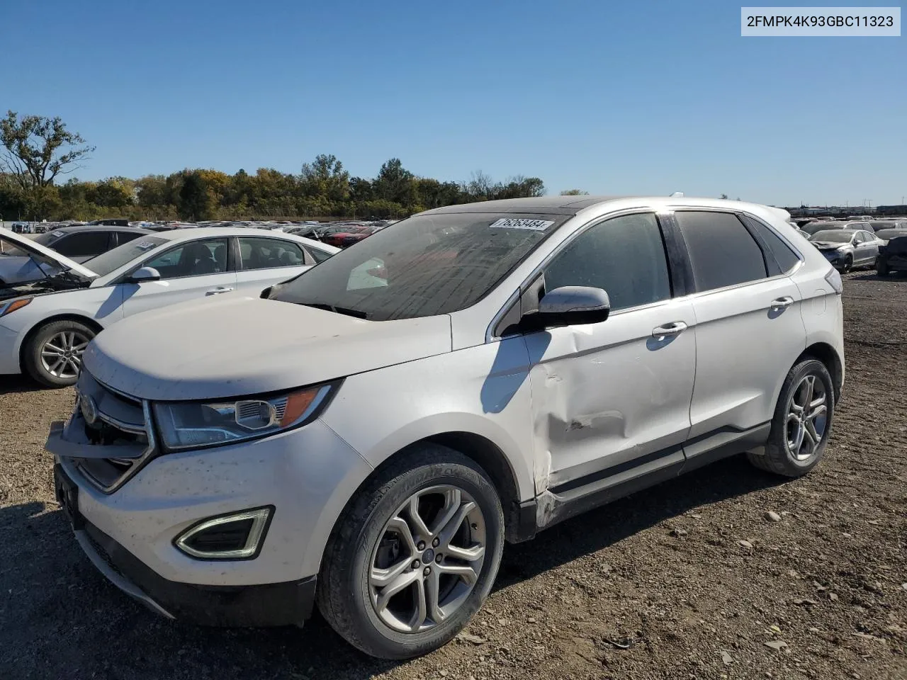 2016 Ford Edge Titanium VIN: 2FMPK4K93GBC11323 Lot: 76263484