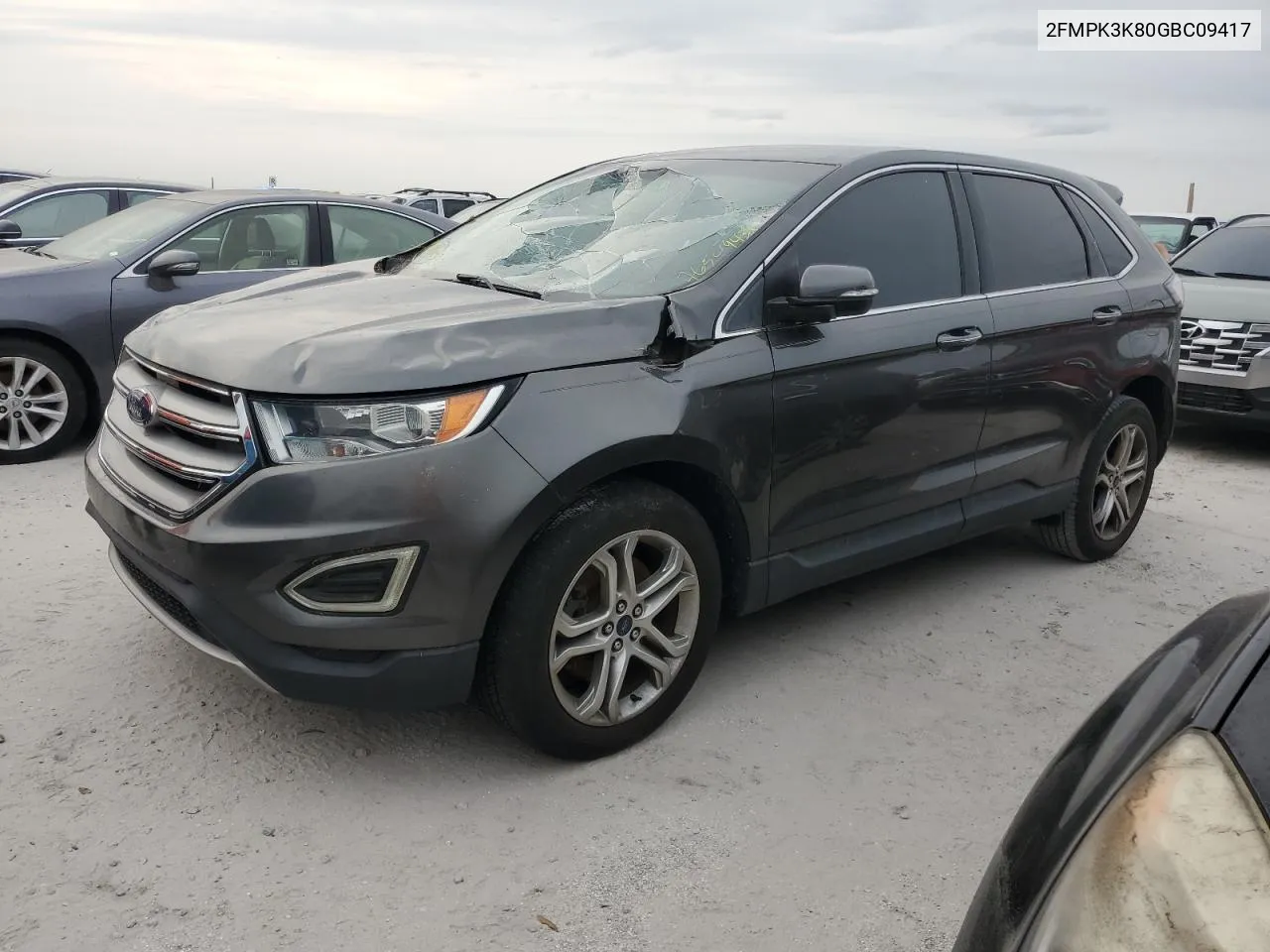 2016 Ford Edge Titanium VIN: 2FMPK3K80GBC09417 Lot: 76549434