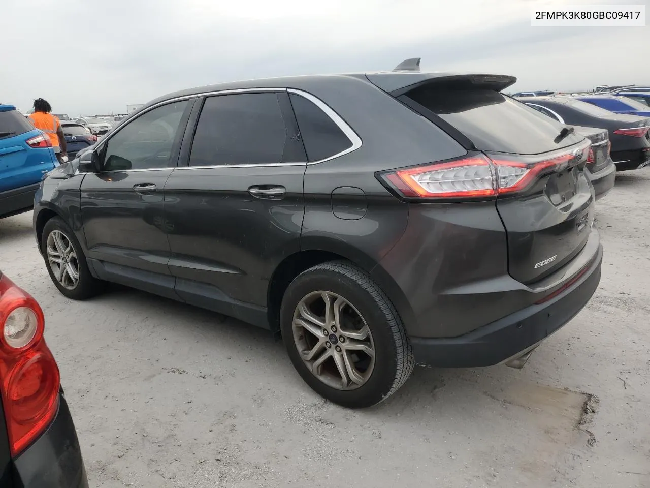 2016 Ford Edge Titanium VIN: 2FMPK3K80GBC09417 Lot: 76549434