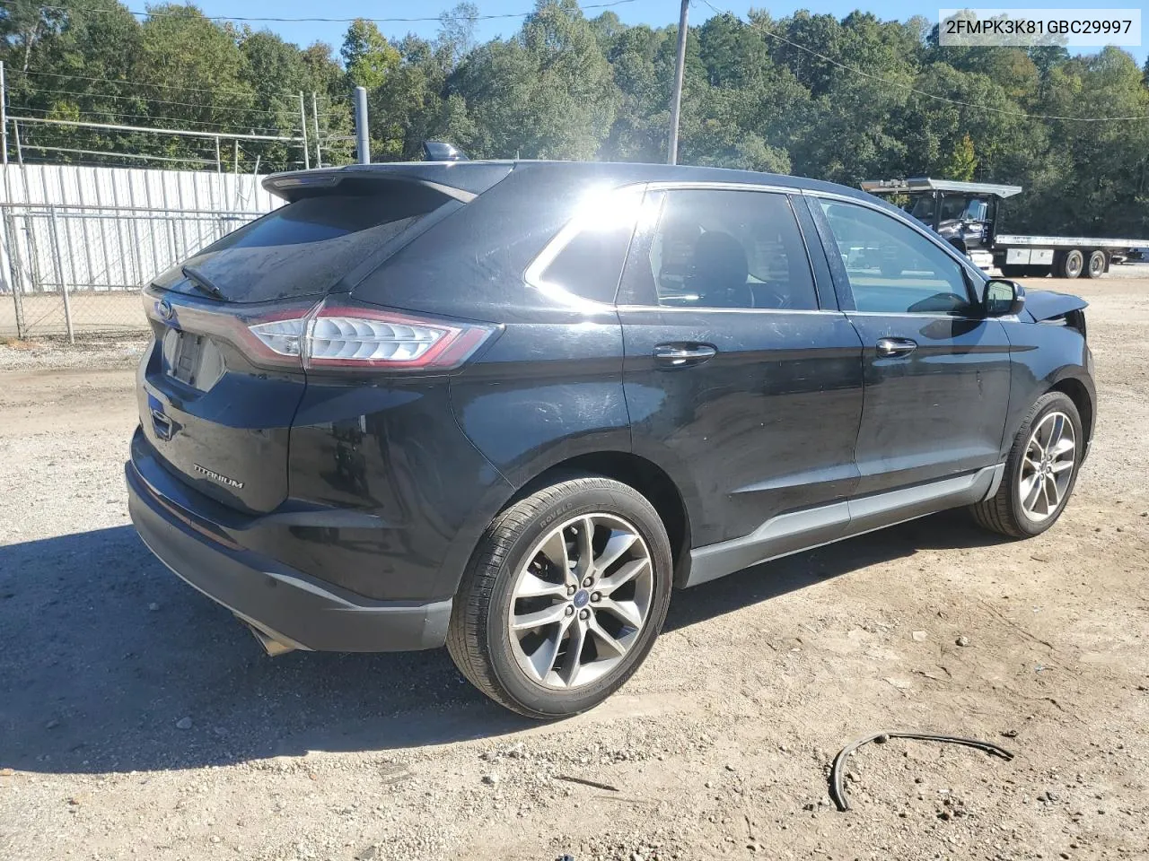 2016 Ford Edge Titanium VIN: 2FMPK3K81GBC29997 Lot: 76567284