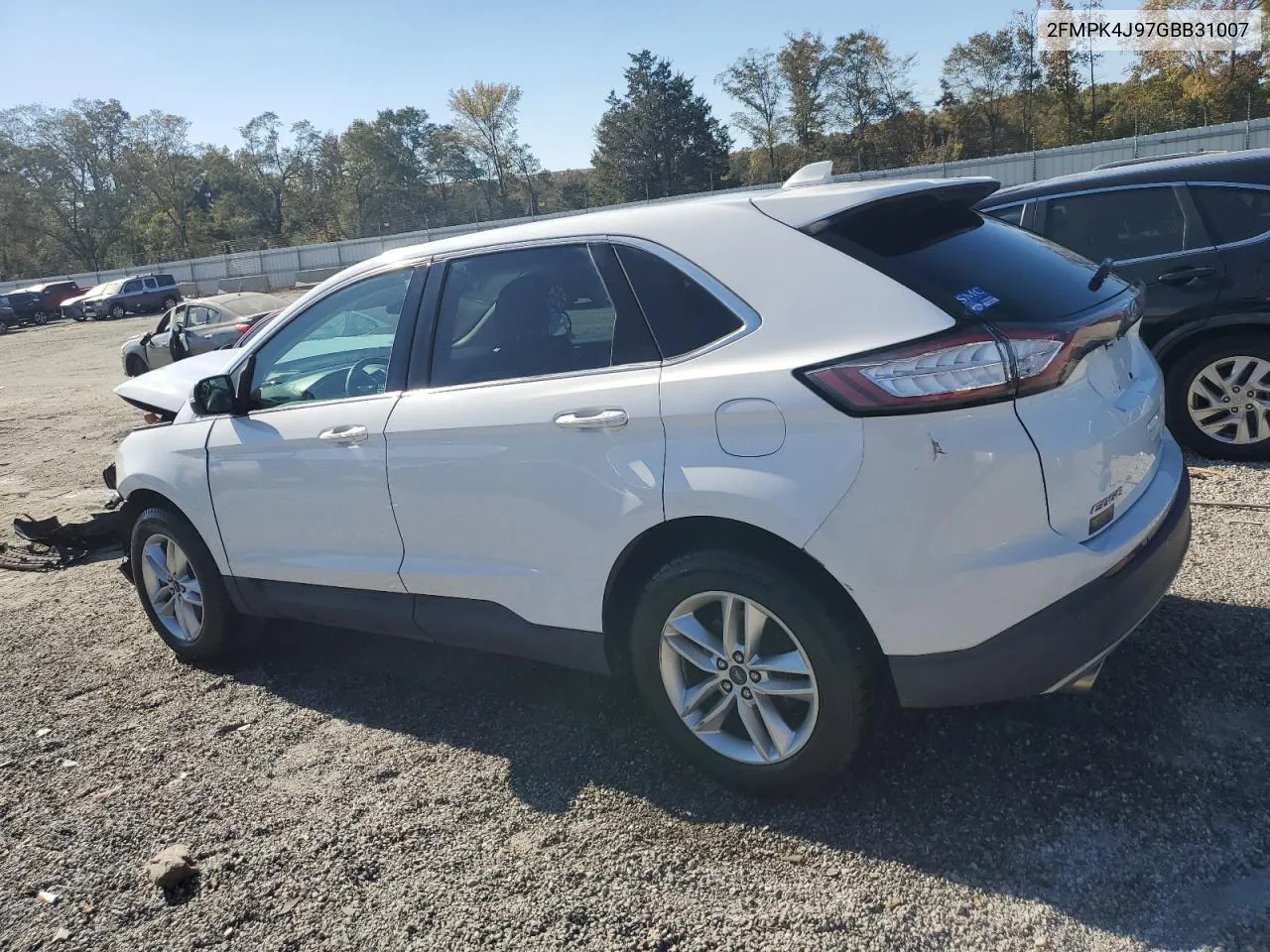 2016 Ford Edge Sel VIN: 2FMPK4J97GBB31007 Lot: 77365074