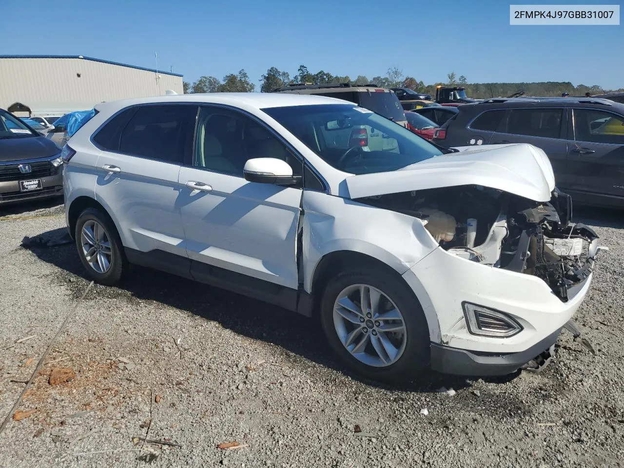 2016 Ford Edge Sel VIN: 2FMPK4J97GBB31007 Lot: 77365074