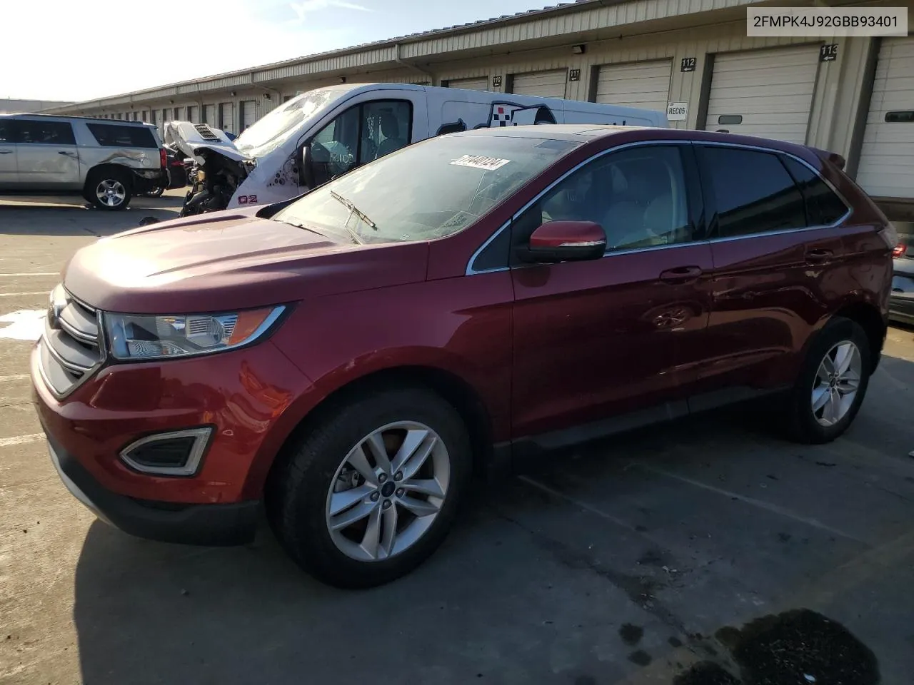 2016 Ford Edge Sel VIN: 2FMPK4J92GBB93401 Lot: 77440124