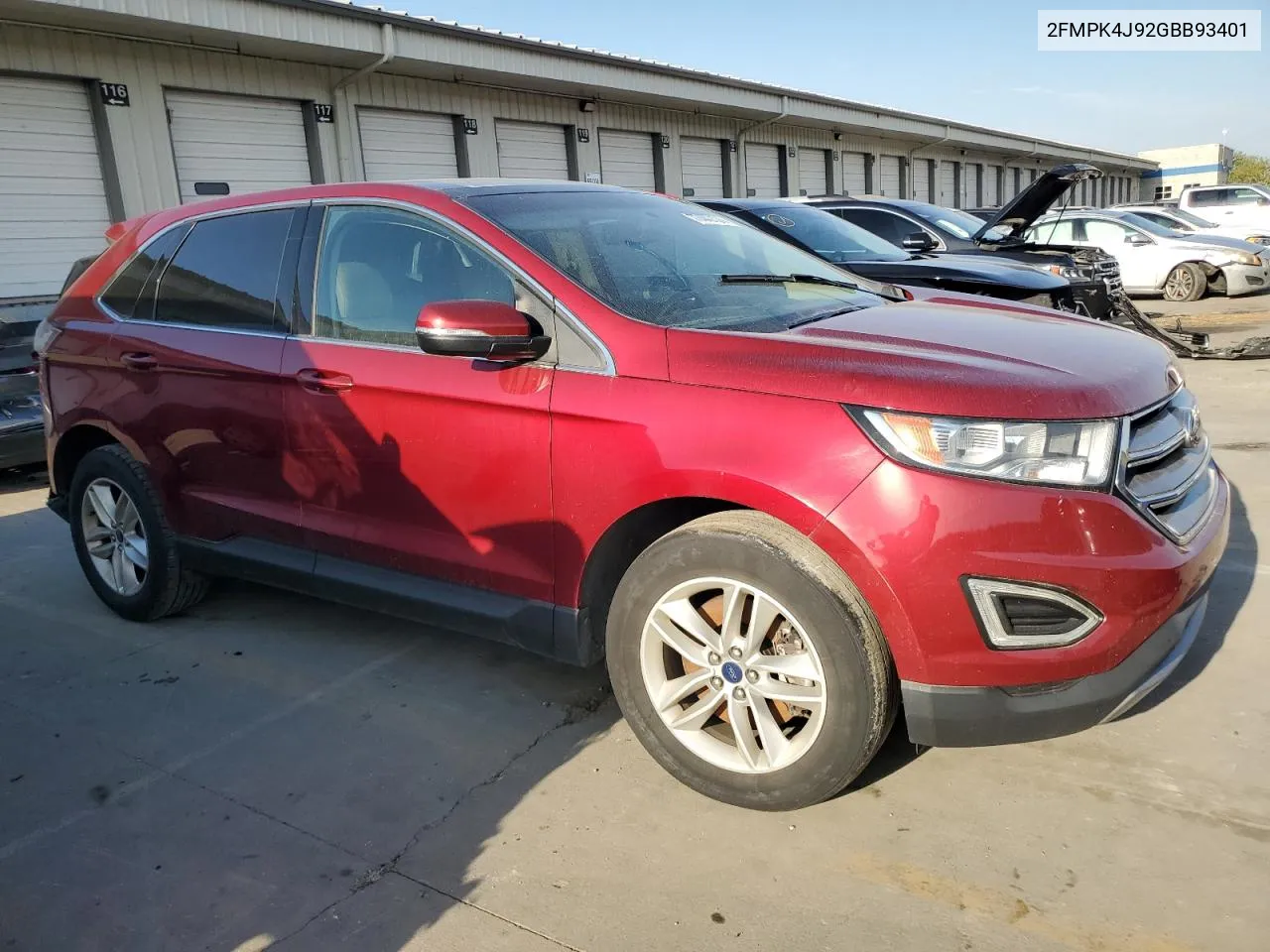 2016 Ford Edge Sel VIN: 2FMPK4J92GBB93401 Lot: 77440124