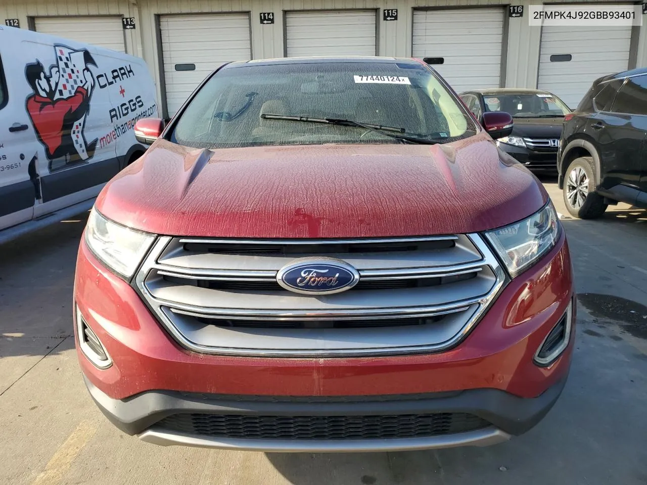 2016 Ford Edge Sel VIN: 2FMPK4J92GBB93401 Lot: 77440124