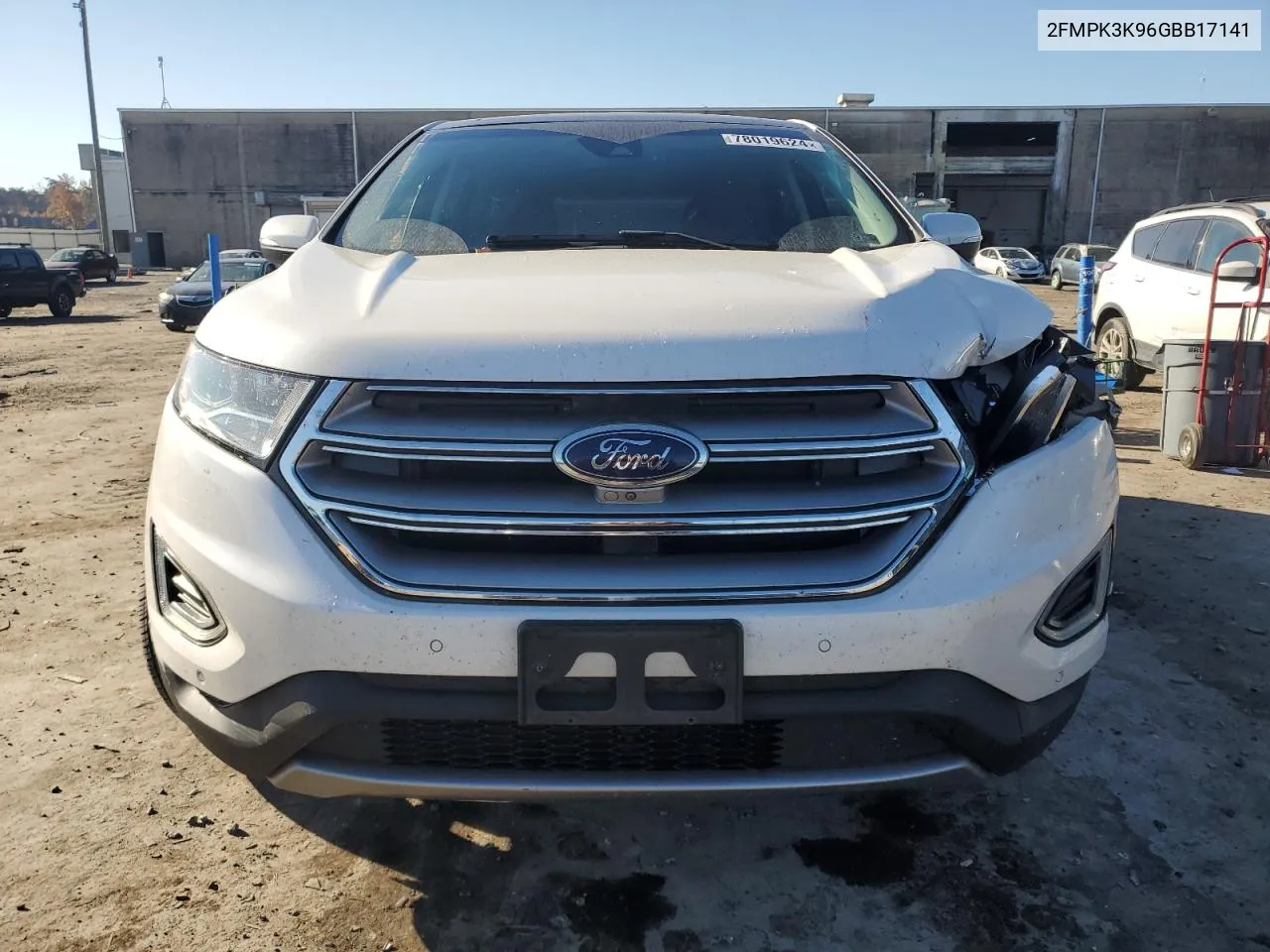 2016 Ford Edge Titanium VIN: 2FMPK3K96GBB17141 Lot: 78019624