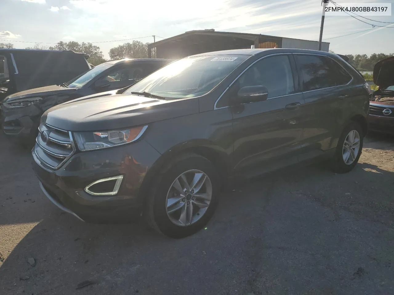 2016 Ford Edge Sel VIN: 2FMPK4J80GBB43197 Lot: 78135974