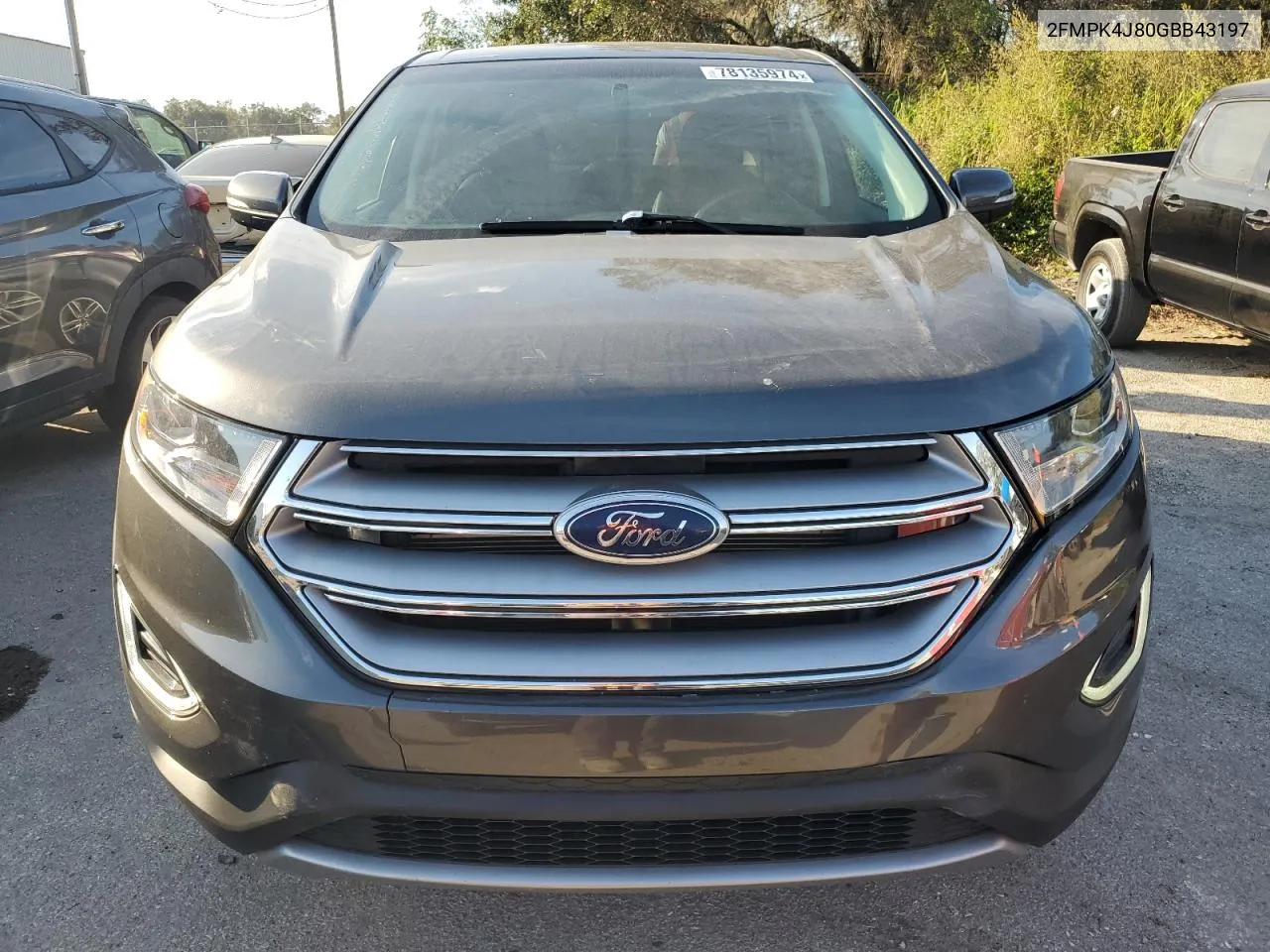 2016 Ford Edge Sel VIN: 2FMPK4J80GBB43197 Lot: 78135974