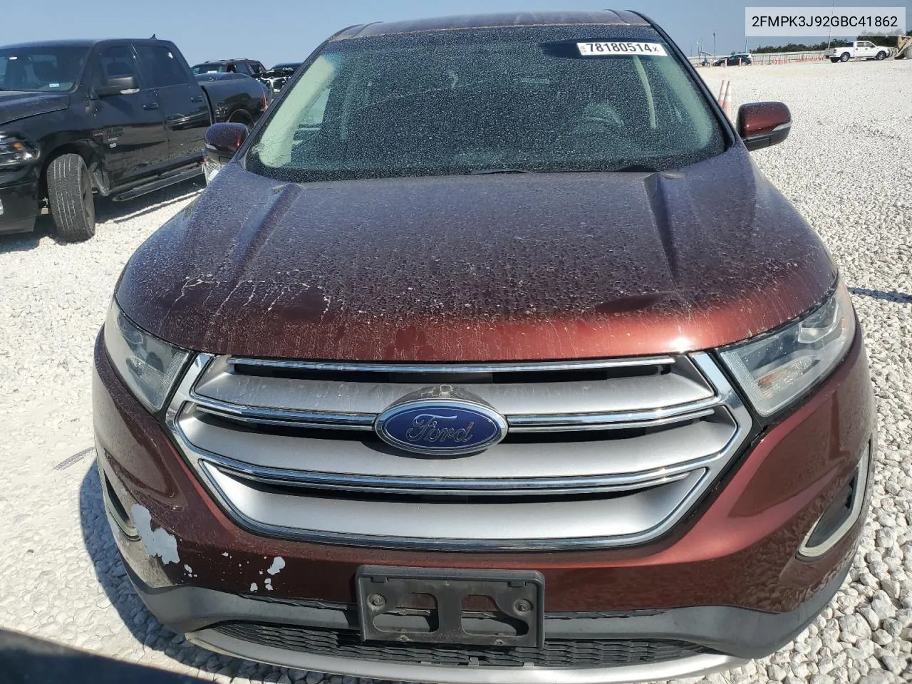 2016 Ford Edge Sel VIN: 2FMPK3J92GBC41862 Lot: 78180514