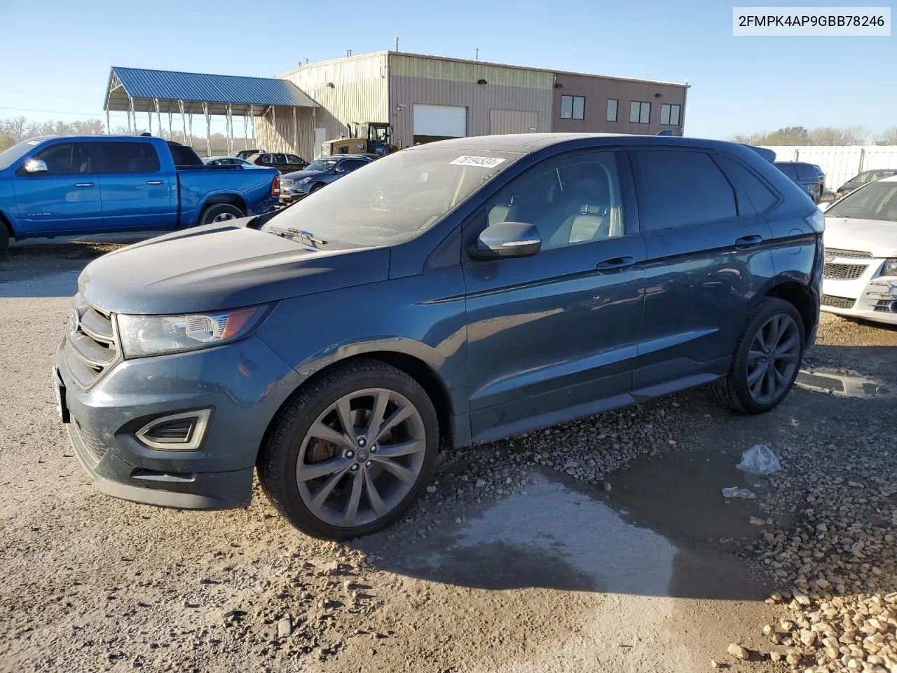 2016 Ford Edge Sport VIN: 2FMPK4AP9GBB78246 Lot: 78194534