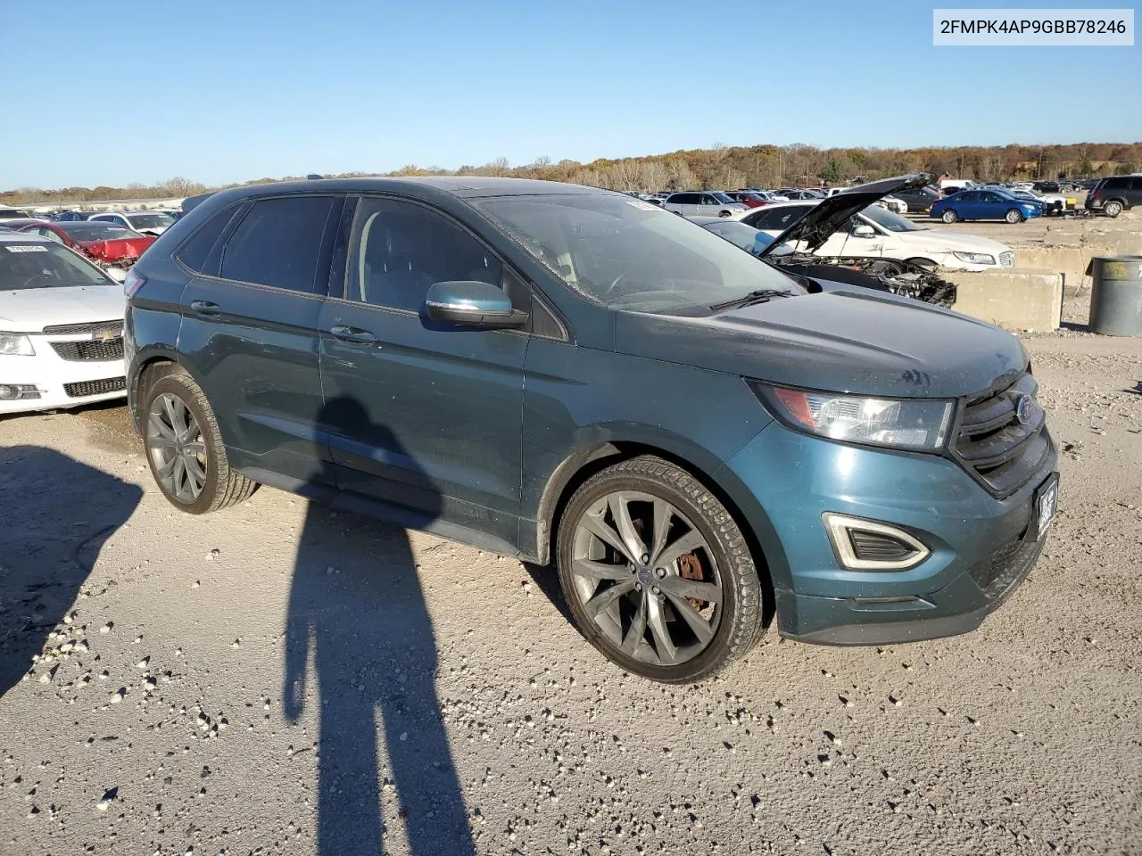 2016 Ford Edge Sport VIN: 2FMPK4AP9GBB78246 Lot: 78194534