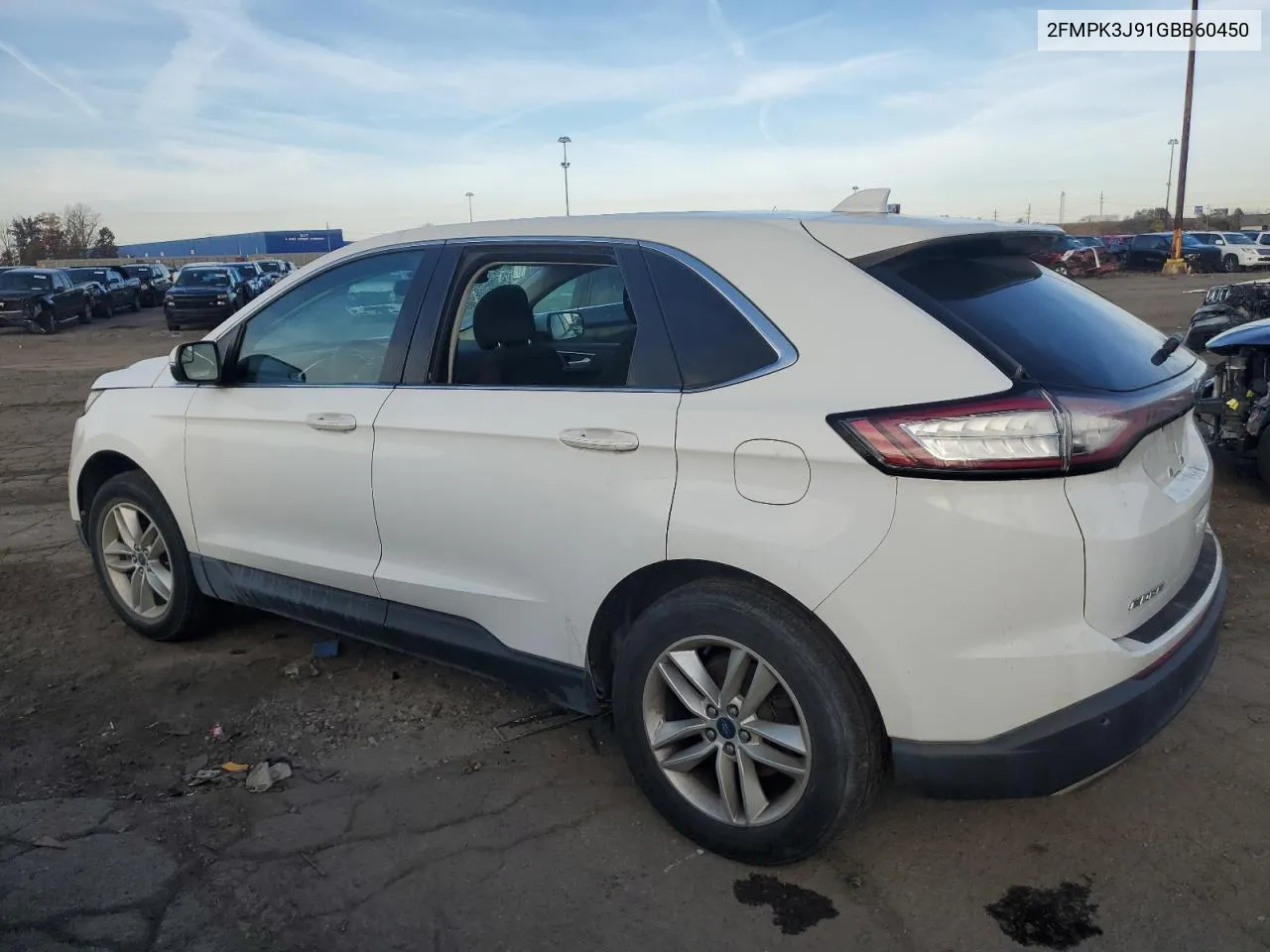 2016 Ford Edge Sel VIN: 2FMPK3J91GBB60450 Lot: 78231194