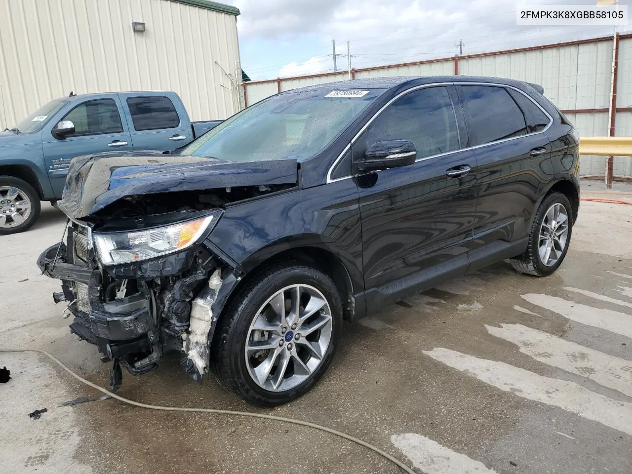 2016 Ford Edge Titanium VIN: 2FMPK3K8XGBB58105 Lot: 78250994