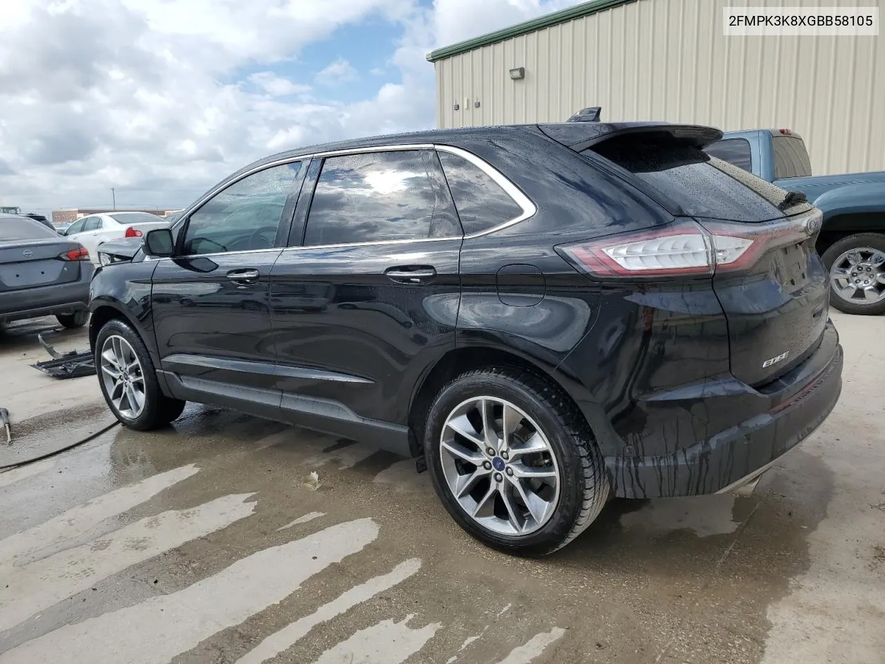 2016 Ford Edge Titanium VIN: 2FMPK3K8XGBB58105 Lot: 78250994