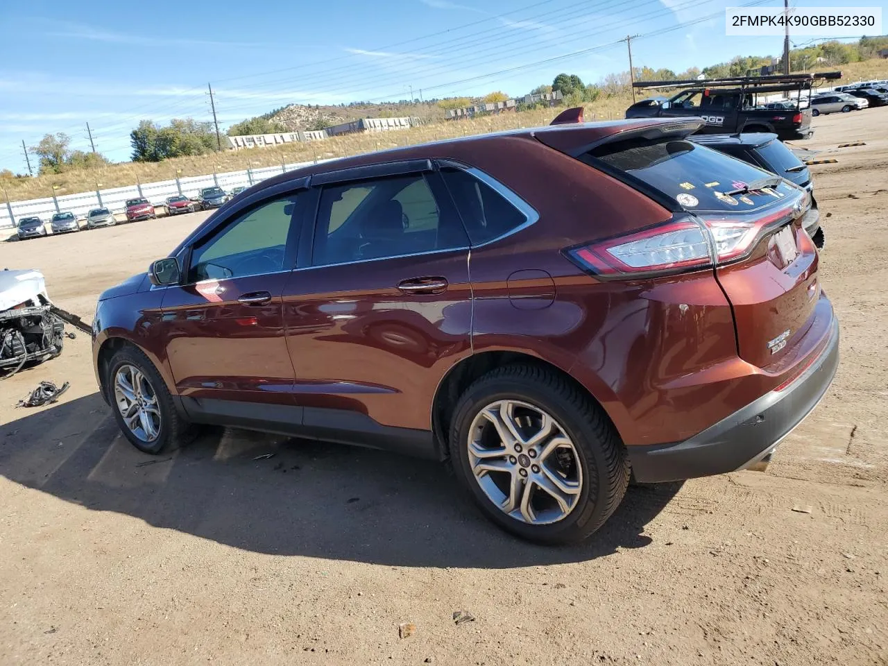 2016 Ford Edge Titanium VIN: 2FMPK4K90GBB52330 Lot: 79007244