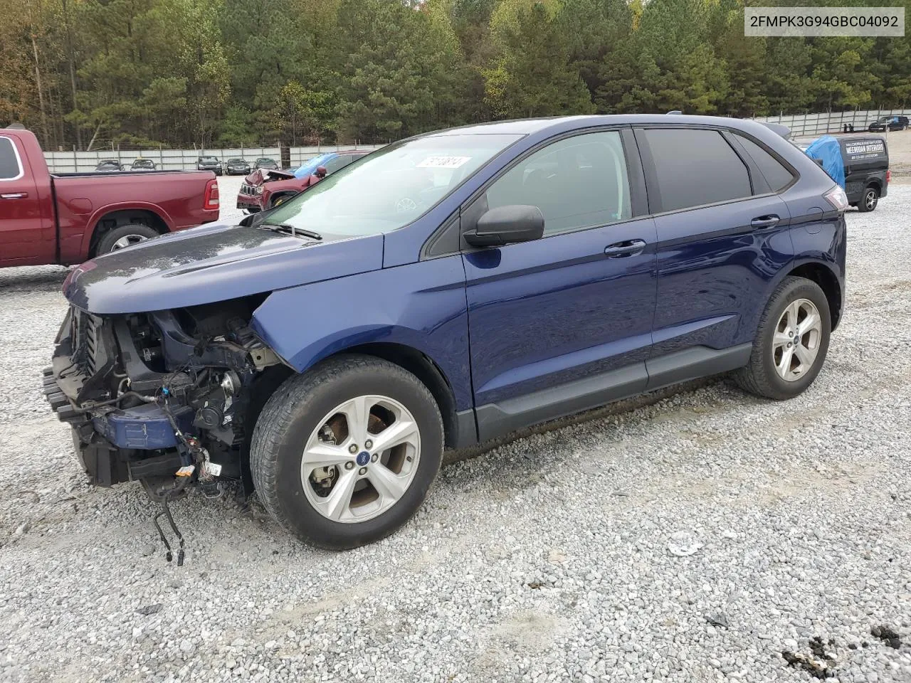 2016 Ford Edge Se VIN: 2FMPK3G94GBC04092 Lot: 79110814