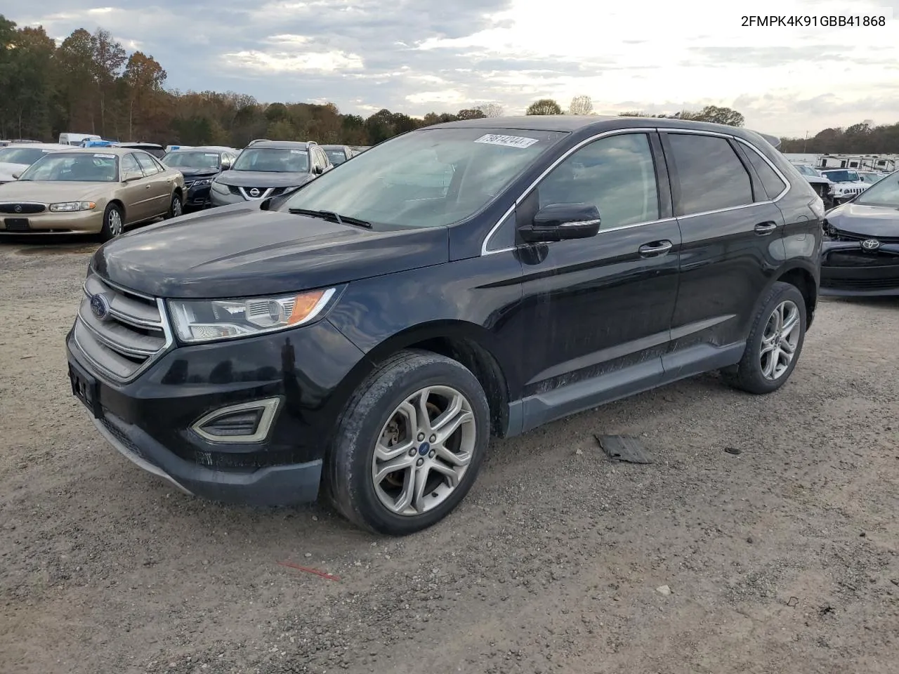 2016 Ford Edge Titanium VIN: 2FMPK4K91GBB41868 Lot: 79814244