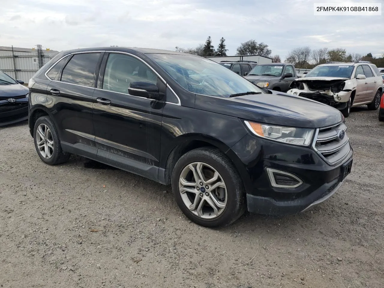 2016 Ford Edge Titanium VIN: 2FMPK4K91GBB41868 Lot: 79814244