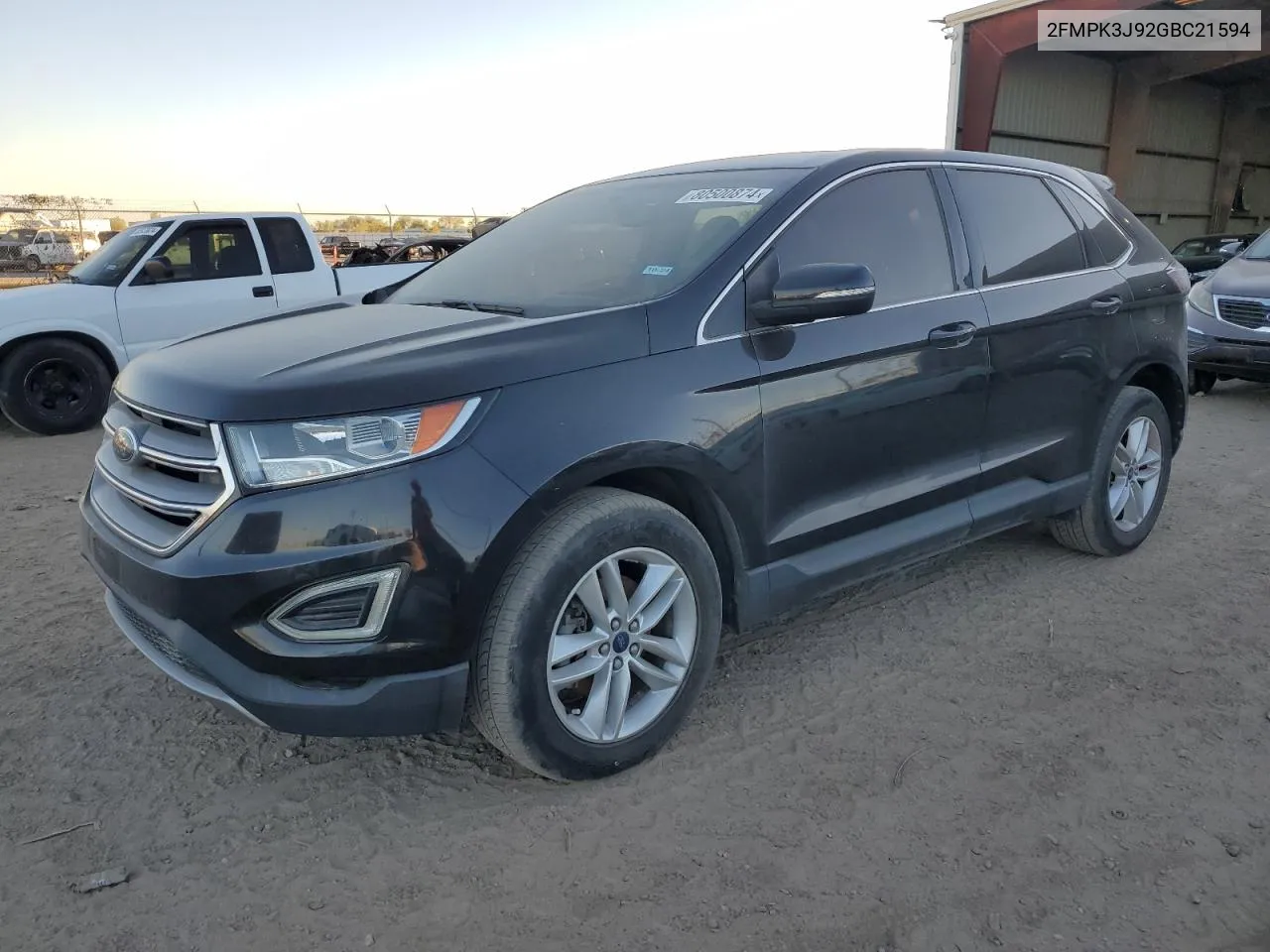 2016 Ford Edge Sel VIN: 2FMPK3J92GBC21594 Lot: 80500874