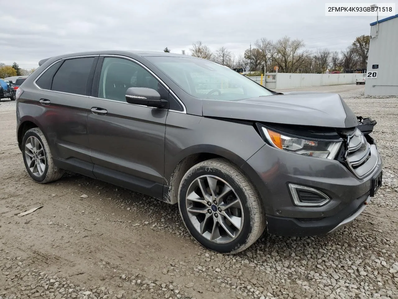 2016 Ford Edge Titanium VIN: 2FMPK4K93GBB71518 Lot: 80570384