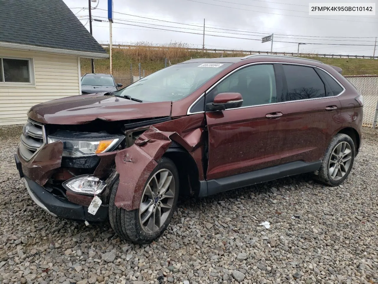 2016 Ford Edge Titanium VIN: 2FMPK4K95GBC10142 Lot: 80639094