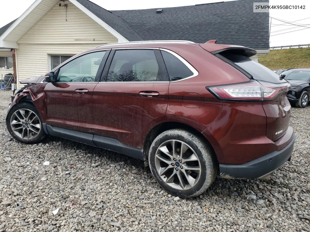 2016 Ford Edge Titanium VIN: 2FMPK4K95GBC10142 Lot: 80639094