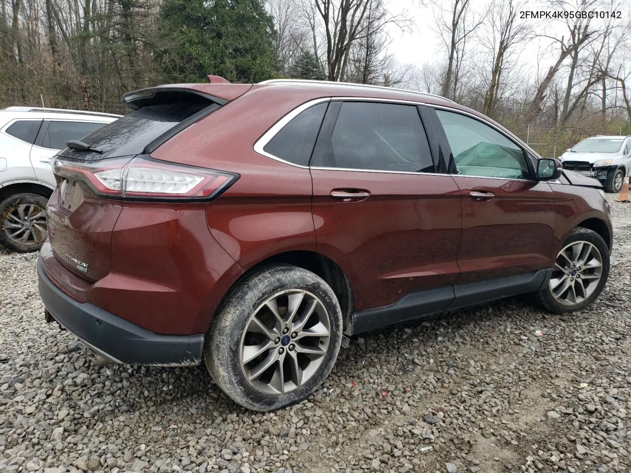 2016 Ford Edge Titanium VIN: 2FMPK4K95GBC10142 Lot: 80639094