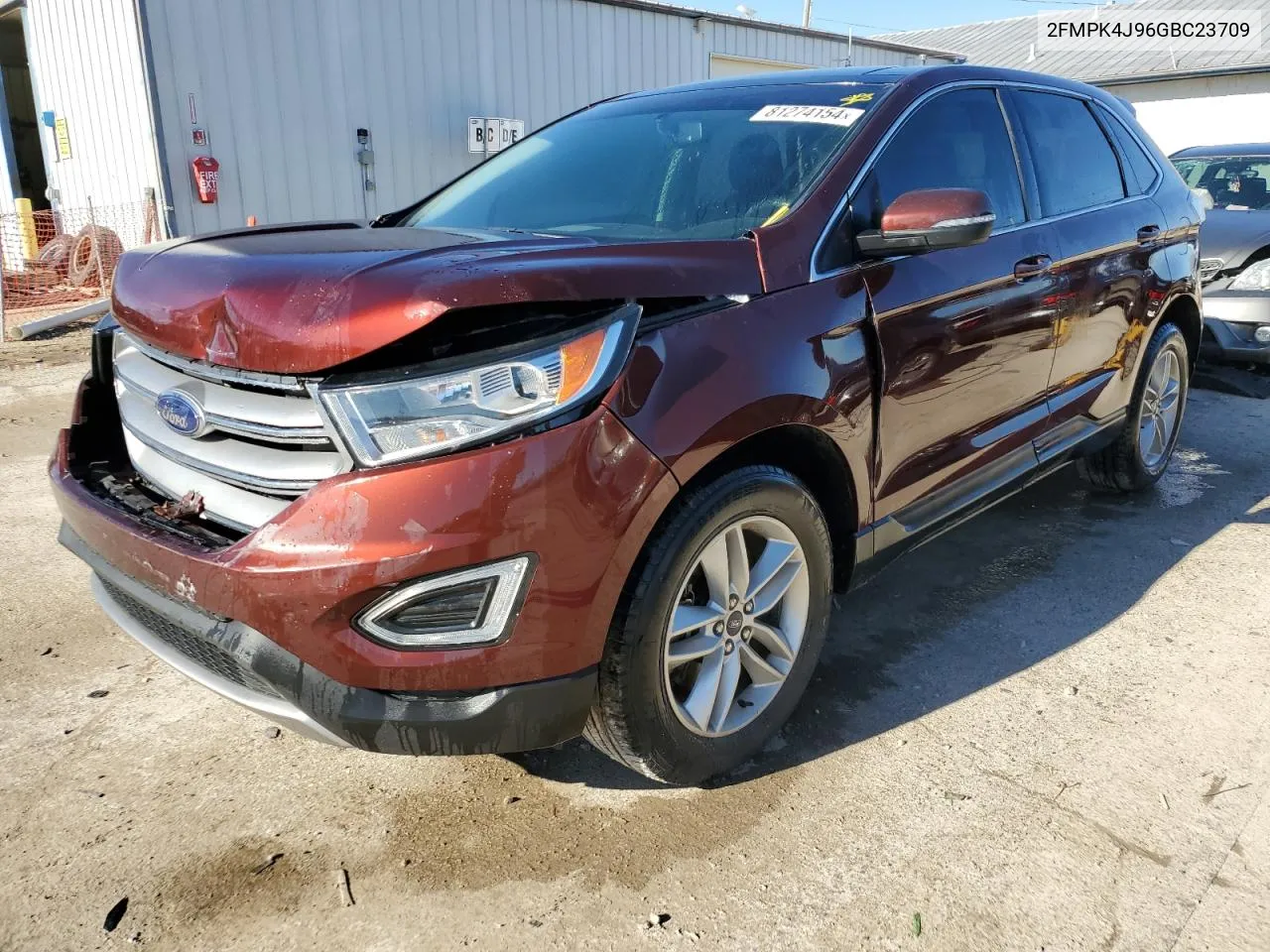 2016 Ford Edge Sel VIN: 2FMPK4J96GBC23709 Lot: 81274154