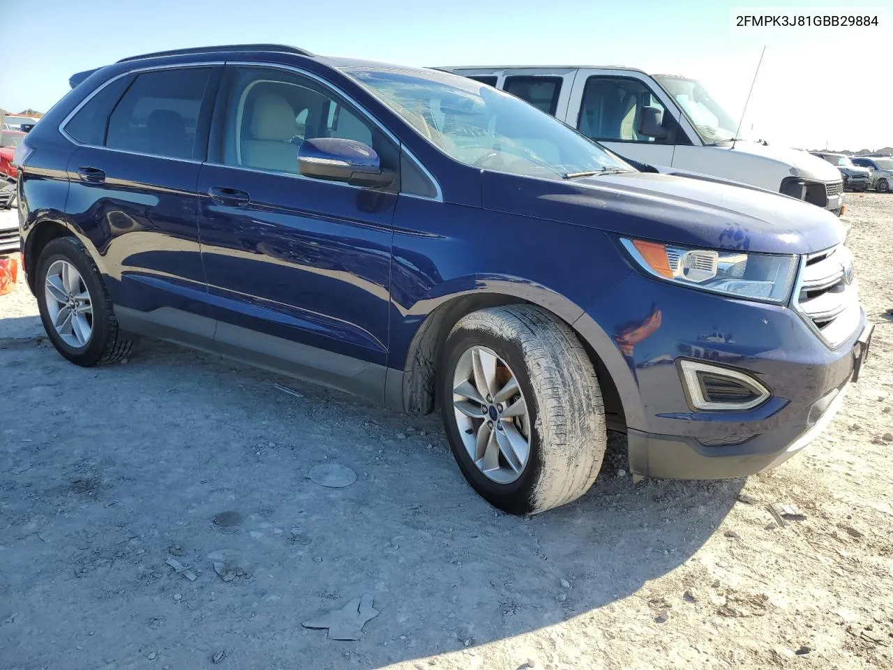 2016 Ford Edge Sel VIN: 2FMPK3J81GBB29884 Lot: 81592554